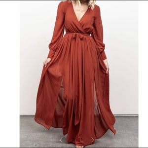 Beautiful Rust Maxi Dress